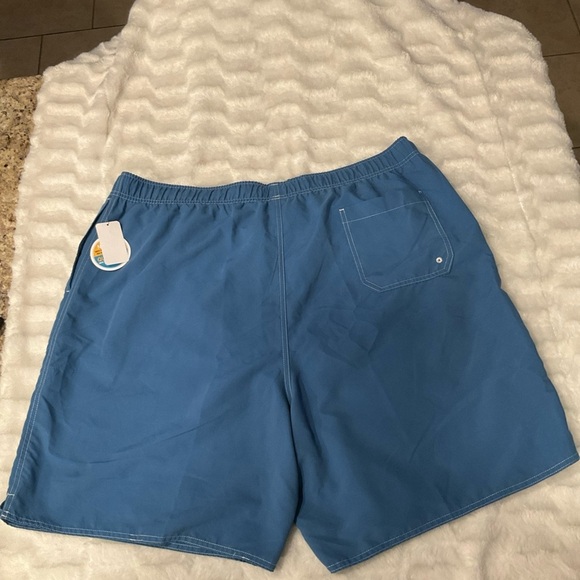 Destination XL DXL Men Swim Trunks Blue 2XL Drawstring Mesh Lining - Picture 2 of 10